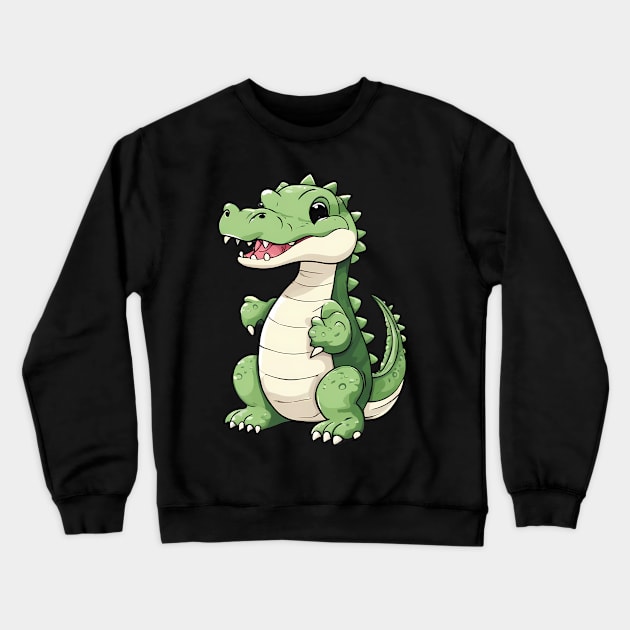 Baby Crocodile Crewneck Sweatshirt by animegirlnft